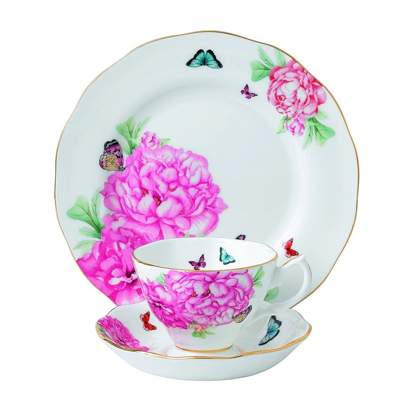 ROYAL ALBERT Miranda Kerr For Royal Albert Friendship 3-Piece Set (Teacup, Saucer & Plate 8") - Image 1